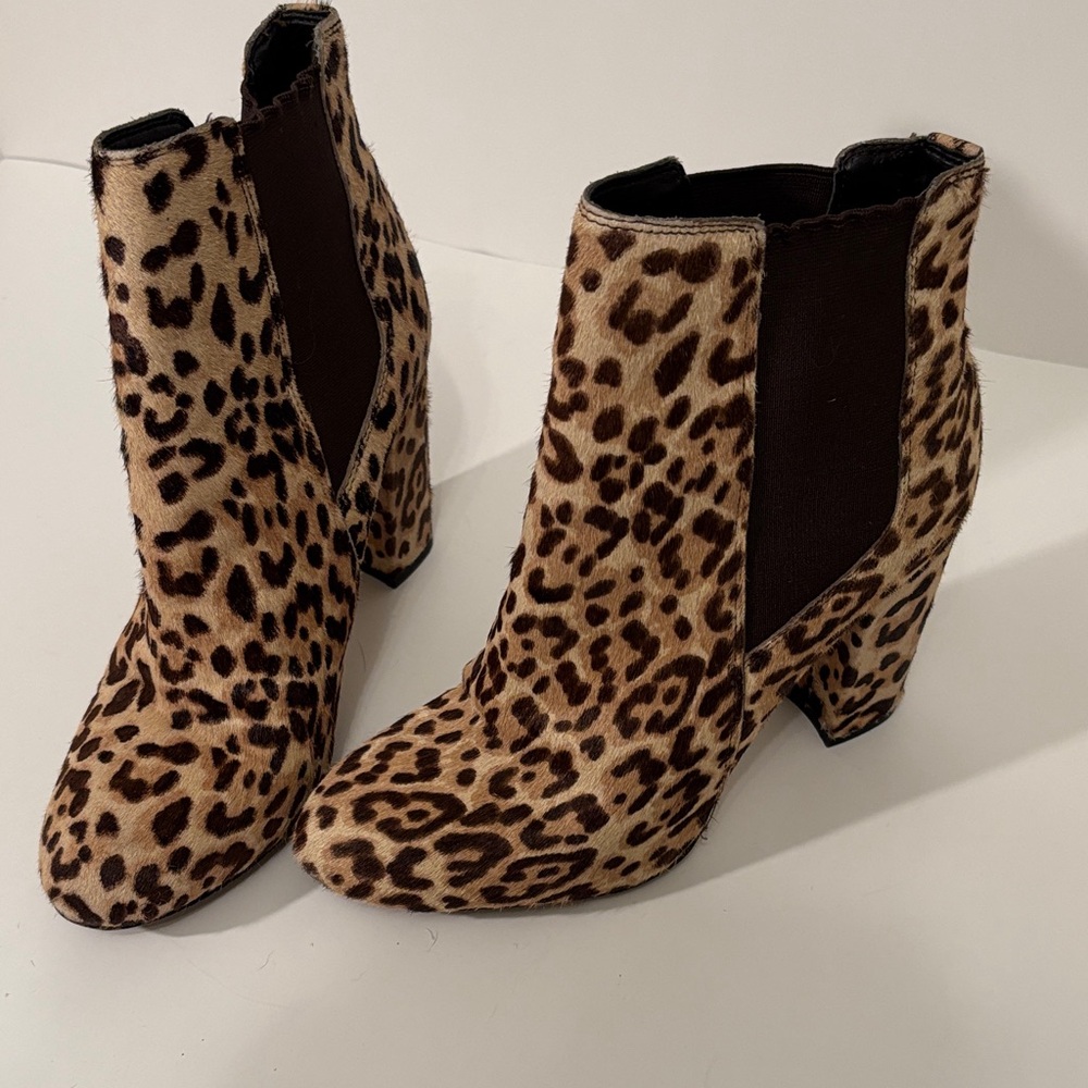Sam Edelman Leopard Print Ankle Booties